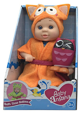 Пупс Abtoys Baby Ardana с игрушкой Совенок, 23 см, A361B оранжевый