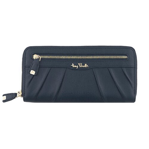 фото Кошелек tony perotti contatto, женская, натуральная кожа, тёмно-синий, 563265/23