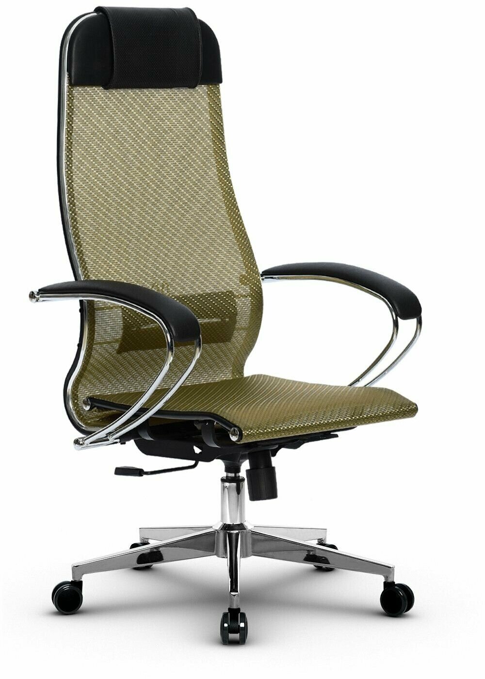 Компьютерное кресло МЕТТА-4(MPRU)/подл.131/осн.004 золотой ротанг/золотой ротанг