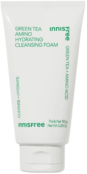 Увлажняющая пенка для умывания с зеленым чаем и аминокислотами Innisfree Green Tea Amino Hydrating Cleansing Foam 150 мл