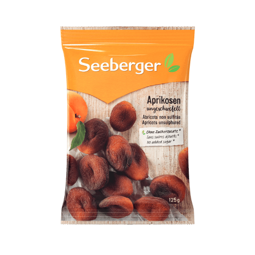 Сухофрукты Seeberger Apricots unsulphured Абрикосы сушеные несульфитированные, 125 г