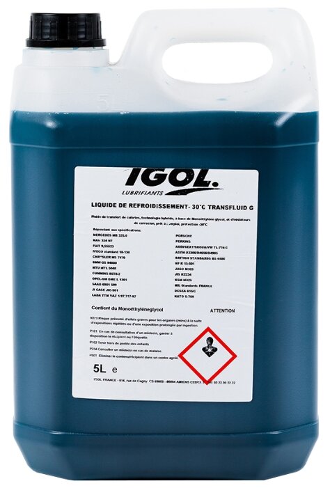 Антифриз/Охлаждающая жидкость IGOL TRANSFLUID G -35°C (5L)