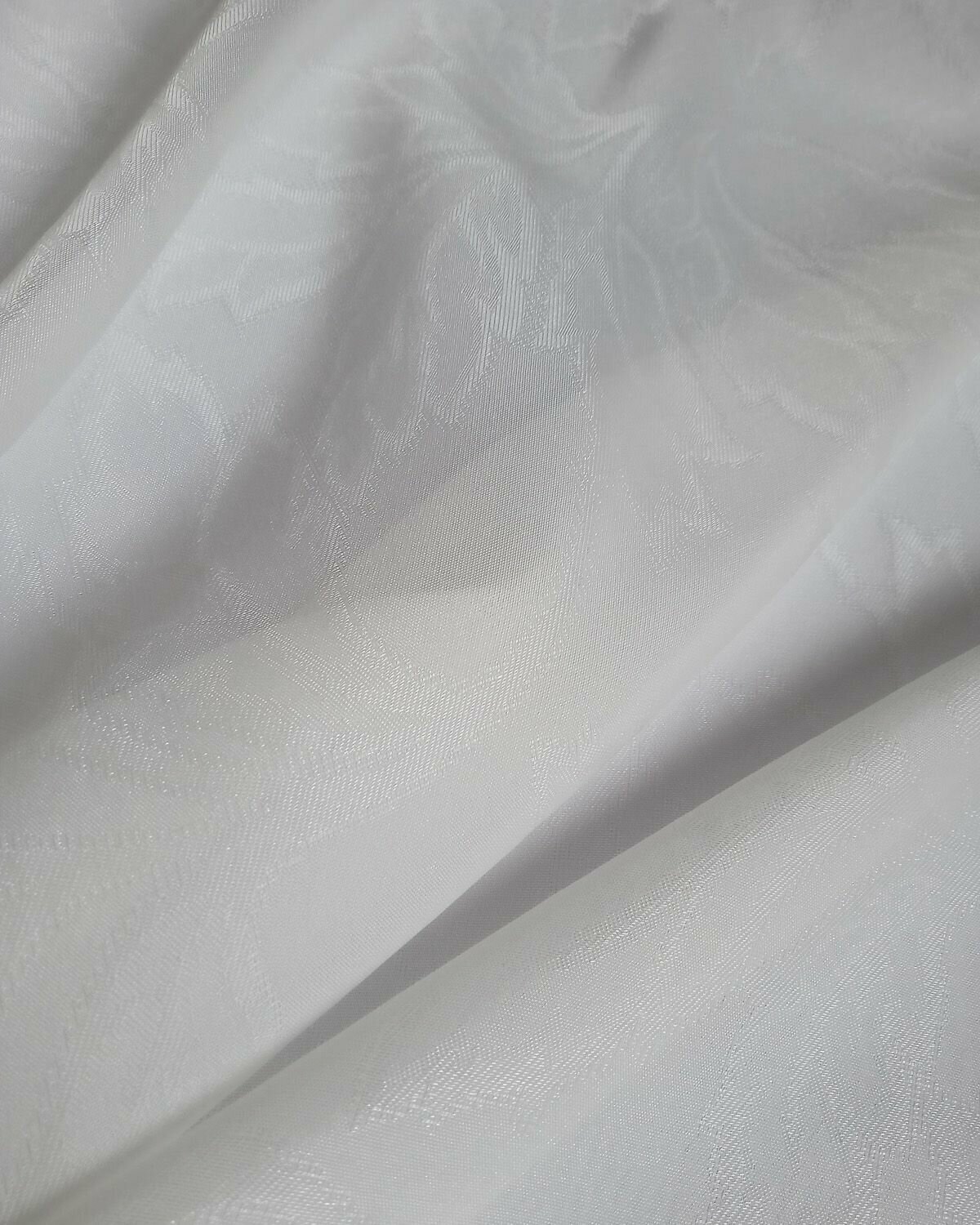 Ткань для штор Жаккардовая вуаль листья высота 320см