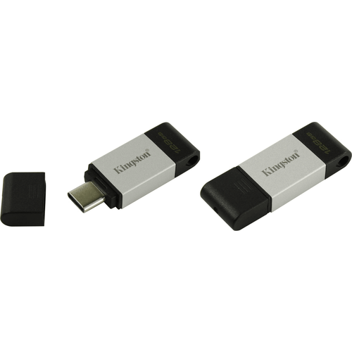 Флеш-накопитель USB Kingston DataTraveler 80 128ГБ (DT80/128GB), черный/серый