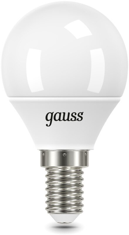 Лампа светодиодная Gauss Е14 6500К 6,5 Вт 550 Лм 175-240 В шар тонированная