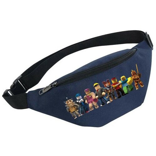 фото Сумка поясная noname, синий