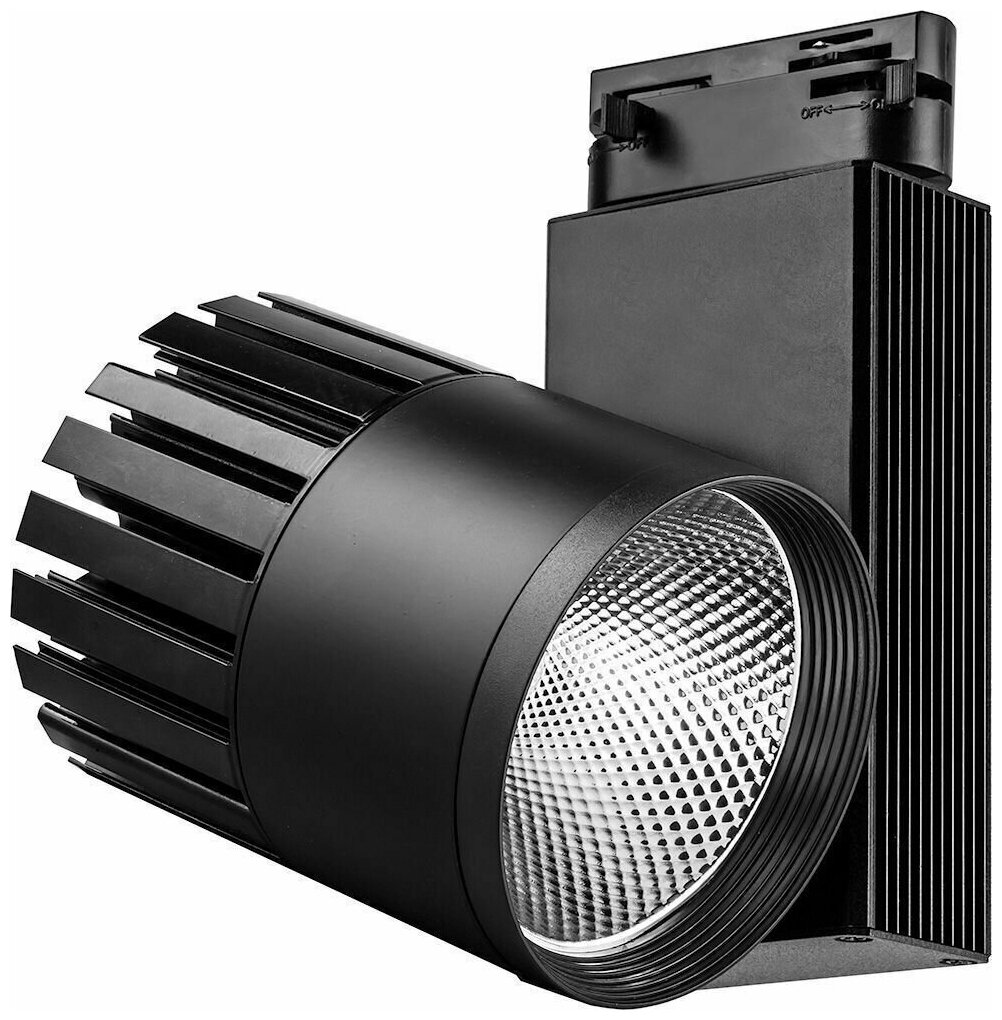 Светодиодный светильник Feron AL105 трековый на шинопровод 30W 4000K, 35 градусов, черный, 3-х фазн
