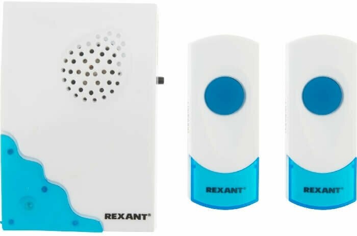 Беспроводной дверной звонок REXANT с двумя кнопками вызова RX-4