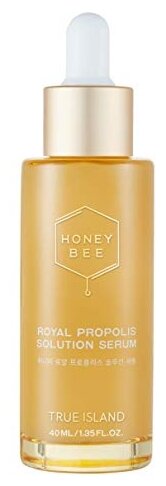 TRUE ISLAND Honey Bee Royal Propolis Solution Serum Сыворотка для лица с прополисом, 40 мл