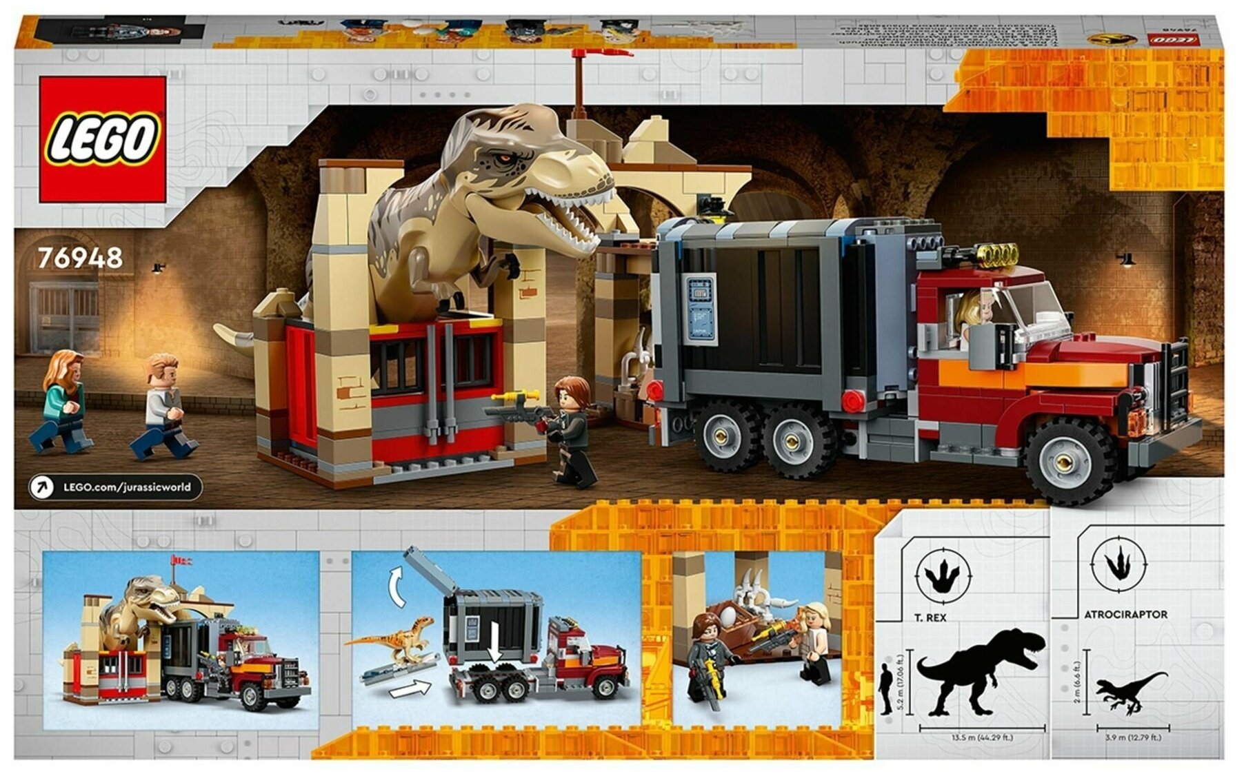 Конструктор Lego Jurassic World Т. рекс и Атроцираптор — купить в ...