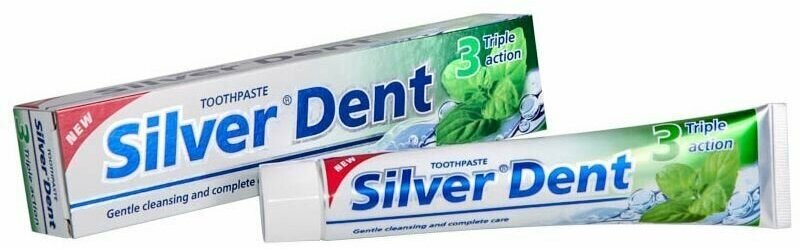 Modum Паста зубная SILVER DENT Тройное действие, 100 г