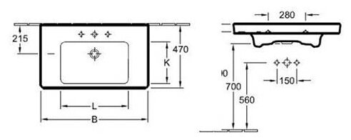 Мебельная раковина Villeroy & Boch Subway 2.0 7175 A0 R1 - фото №14