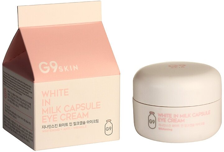 Осветляющий крем для глаз с молочными протеинами G9SKIN G9 White In Milk Capsule Eye Cream (30 гр)