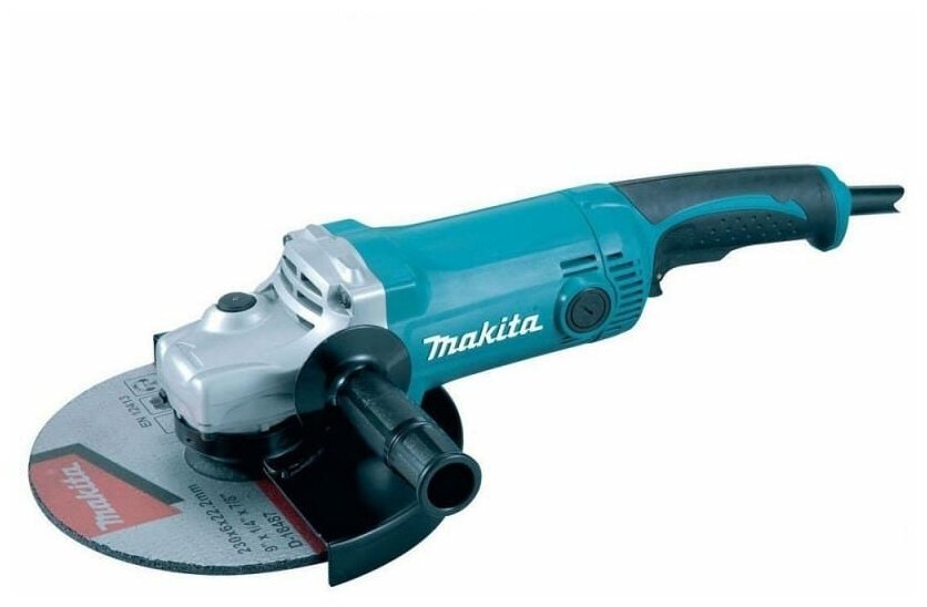 УШМ Makita GA9063R, 2200 Вт, 230 мм бирюзовый - фотография № 5