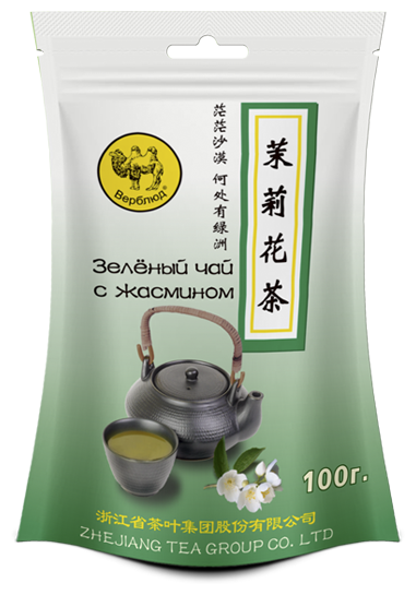 Чай зеленый Верблюд с жасмином 100 г