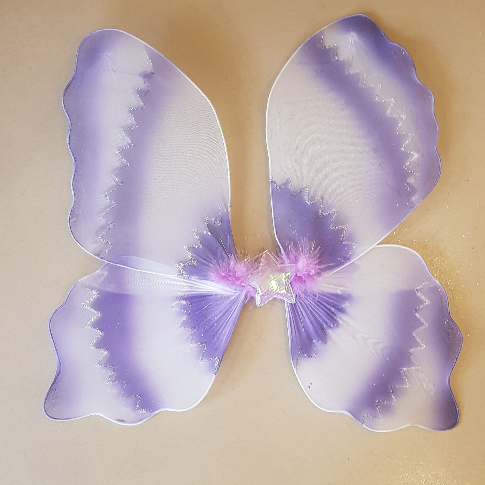 Крылья бабочки сиреневые 44×40см, капрон