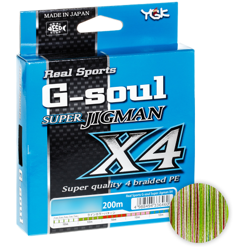 Ygk G-soul Super Jigman X4 200м. 0.6 PE MULTICOLOR