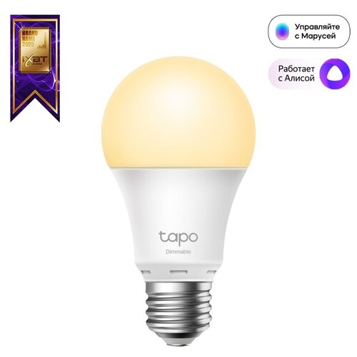 TP-Link Tapo L510E(2-pack) Умная Wi-Fi лампа Tapo L510E(2-pack) tp link tapo l510e smart wi fi light bulb dimmable e27 base 2700k 220v 50 60 hz 60w equivalent energy class a 2 4ghz 802 11b g n tapo app