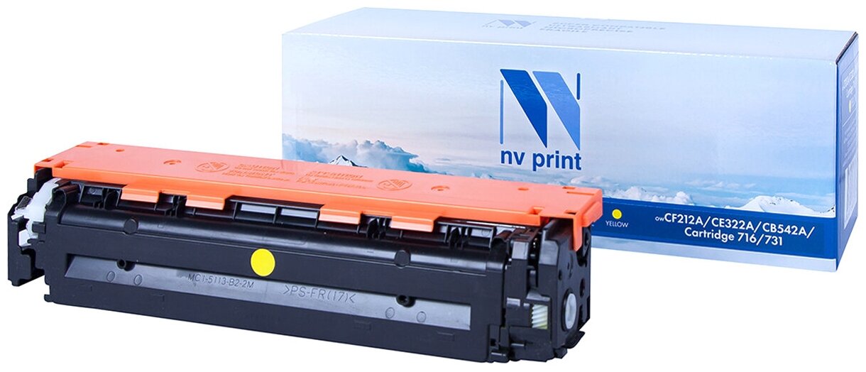 Лазерный картридж NV Print NV-CF212A, 731Y для HP LaserJet Color Pro M251n, M251nw, M276n, M276nw (совместимый, жёлтый, 1800 стр.)