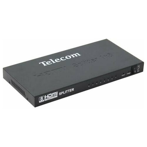 Разветвитель HDMI 1=>8 , каскадируемый , 1.4v+3D Telecom разветвитель hdmi splitter 1x8