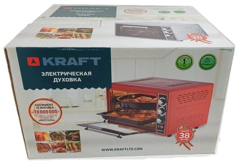 KRAFT KF-MO 3800 BL Мини-печь, 38 л, черный