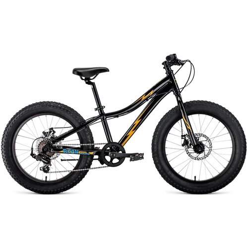 Велосипед FORWARD Bizon Micro 20 D FR -23г. (11" / черный-желтый )