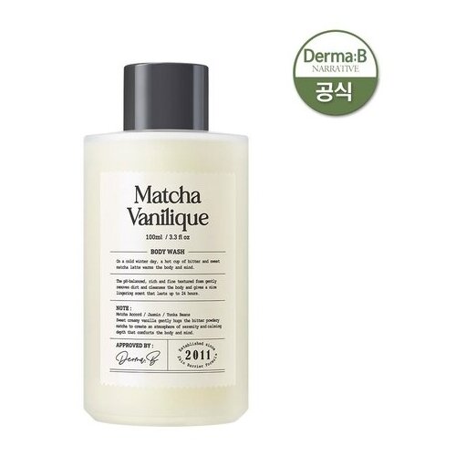 Derma: B Narrative Body Wash Matcha Vanilique Гель для душа с матча и ванильным ароматом, 100мл.