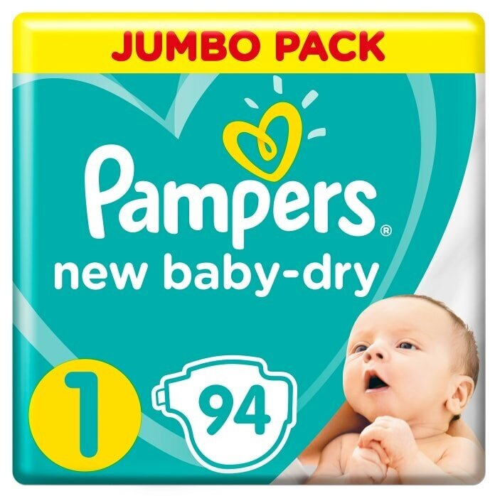 Подгузники для новорожденных Pampers New Baby-Dry 1 размер / 2-5кг 94шт