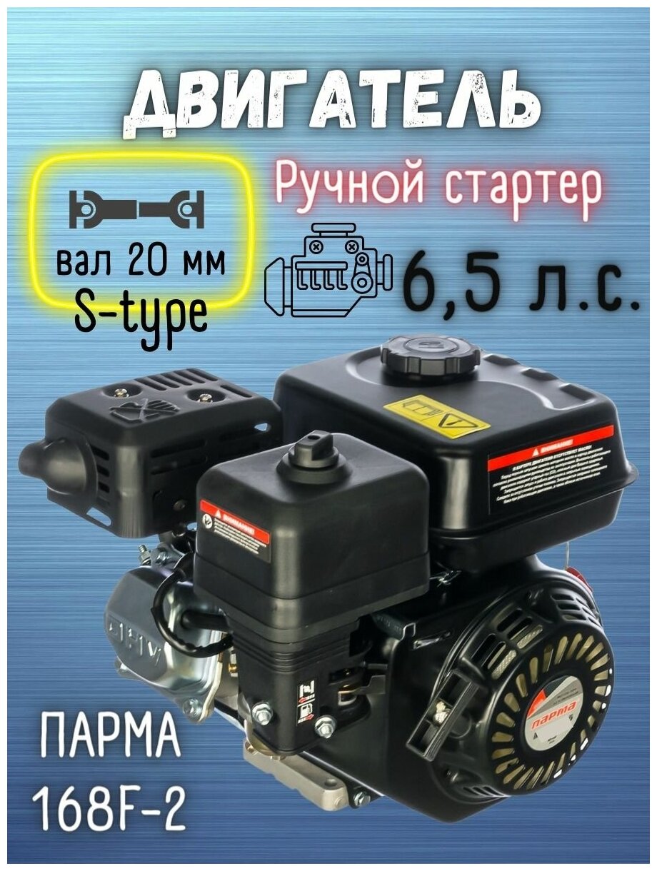 Двигатель Парма 168F-2 02.017.00002