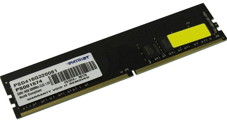 Память DIMM DDR4 PC4-25600 Patriot PSD416G320081, 16Гб, 1.2 В