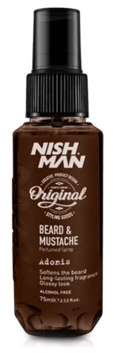 Парфюм для бороды NISHMAN BEARD&MUSTACHE #1 PARFUM 75 ML