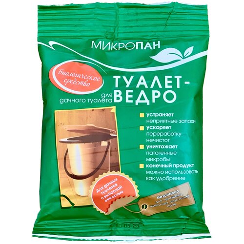 Средство для дачного туалета микропан туалет-ведро, 80г