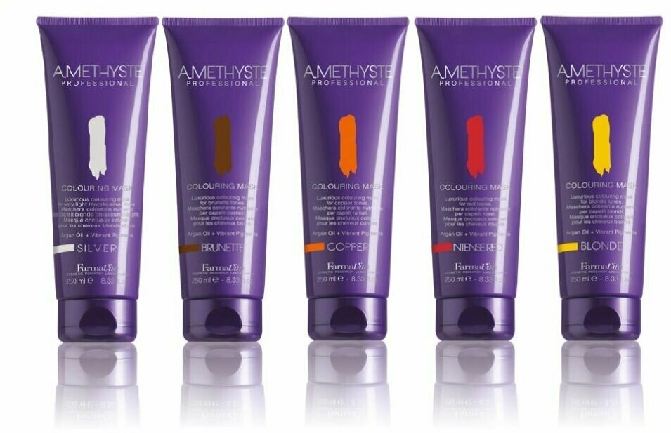 Оттеночная маска для волос Amethyste Colouring Mask-Brunette (57004, 57 004, Брюнет, 250 мл) FarmaVita - фото №6