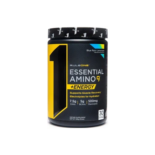 R1 Essential Amino 9 +Energy (345 гр) (лимонад-голубая малина)