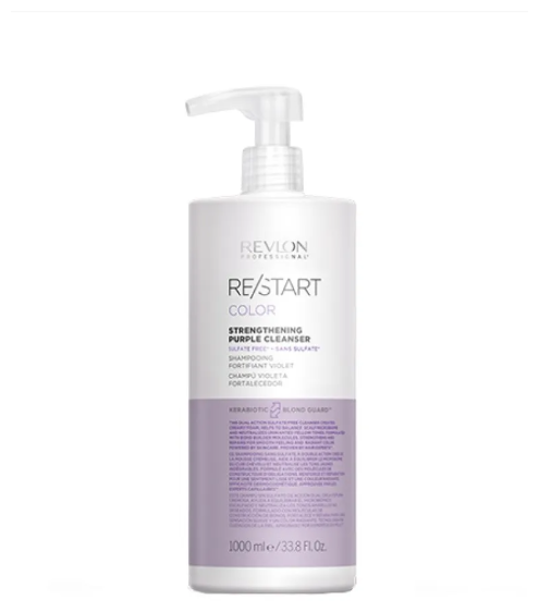 Revlon Professional Restart Purple Укрепляющий фиолетовый шампунь для волос Cleanser Shampoo 1000 мл