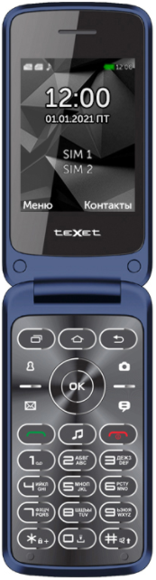Мобильный телефон Texet 408 Синий