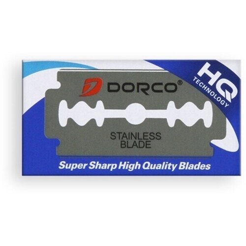 двусторонние лезвия dorco st 300 5 шт в упаковке Лезвия для Т-образного станка Dorco Platinum ST300, синий, 10 шт.