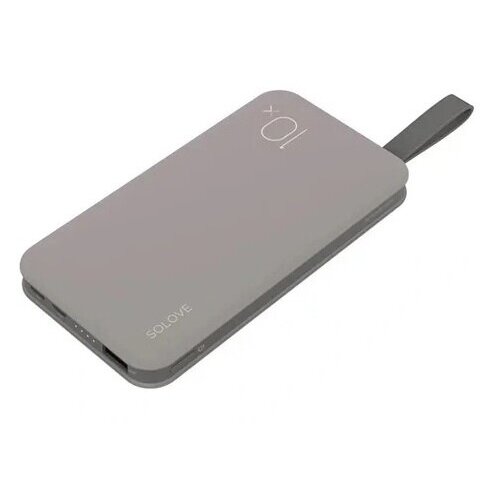 Внешний аккумулятор SOLOVE Power Bank X8 10000 mAh серый 119000₽