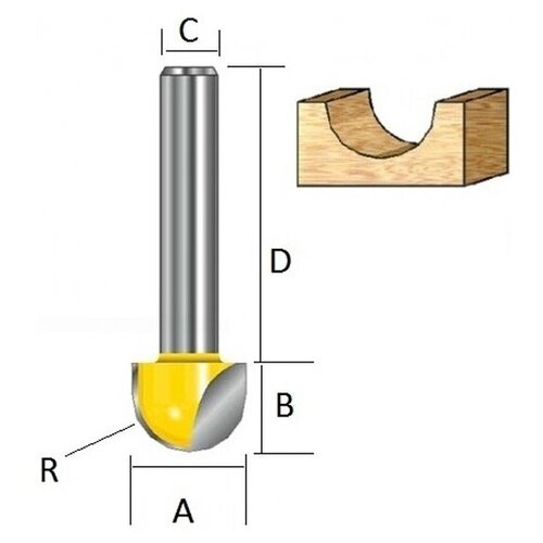 Фреза галтельная Makita D-10855