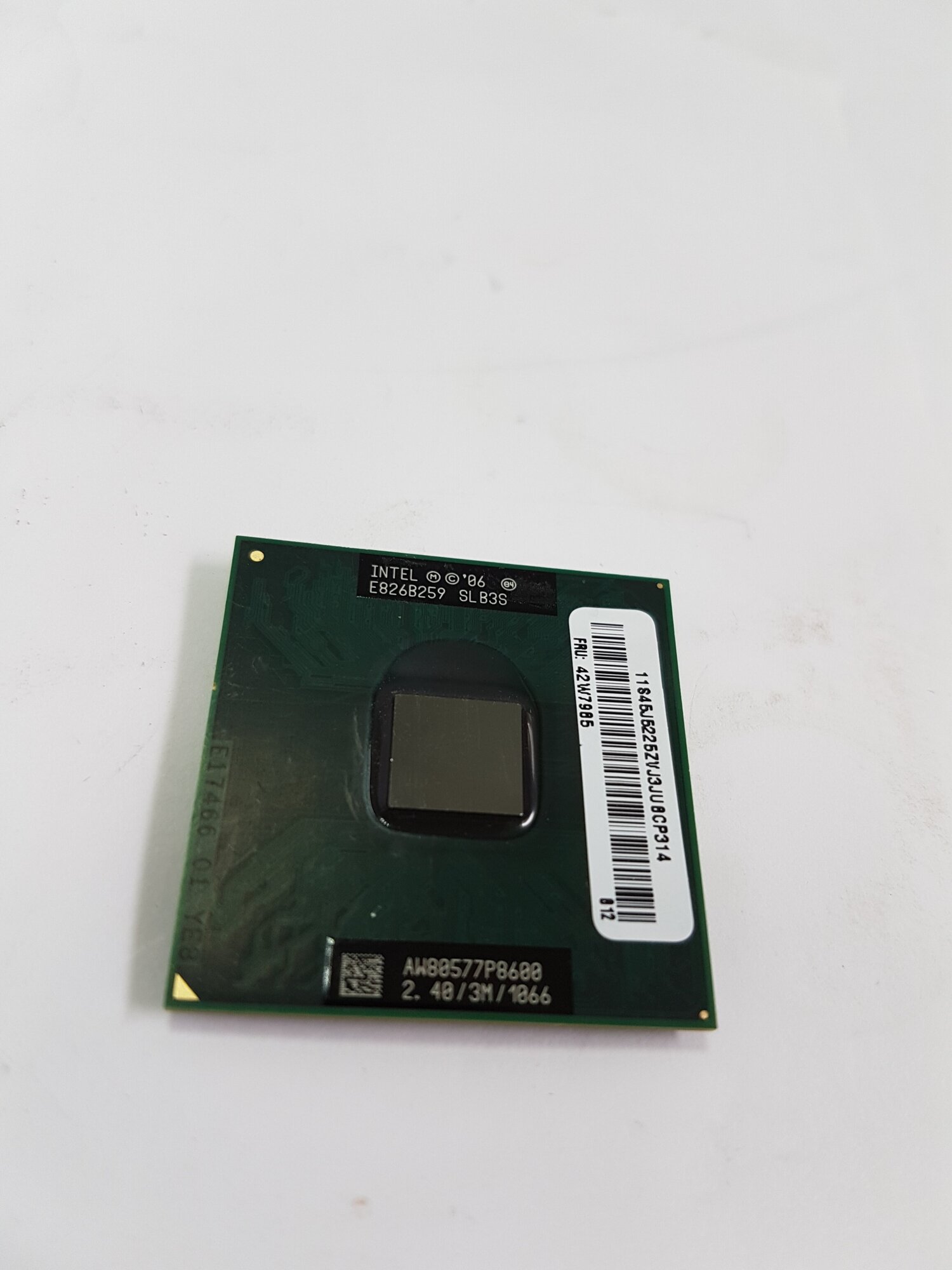 Процессор Intel® Core™2 Duo Processor P8600 3M Cache, 2.40 GHz, 1066 MHz FSB для ноутбука