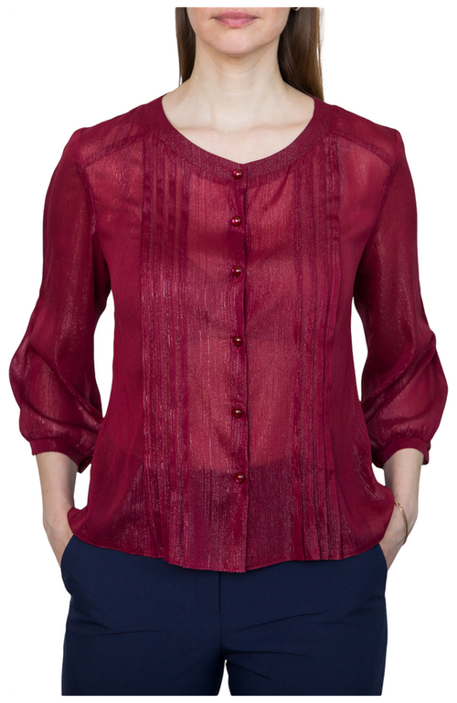 Блуза  Galar, размер 48, красный, бордовый