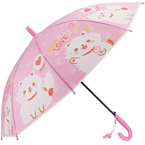 Зонт Рыжий кот, розовый