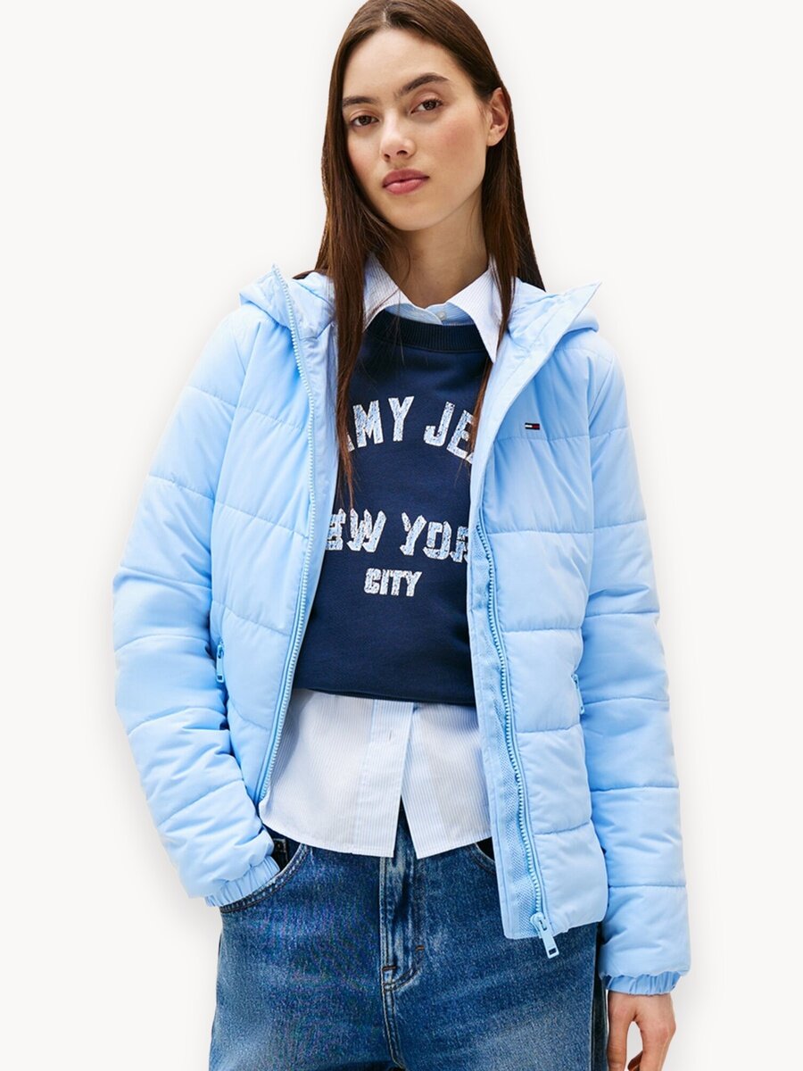 Куртка Tommy Jeans, размер XS, голубой