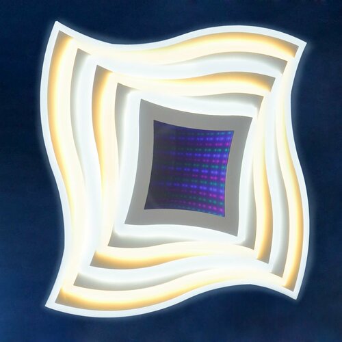 Светильник светодиодный акриловый 500мм 240W H2018 120W*2 white с пультом