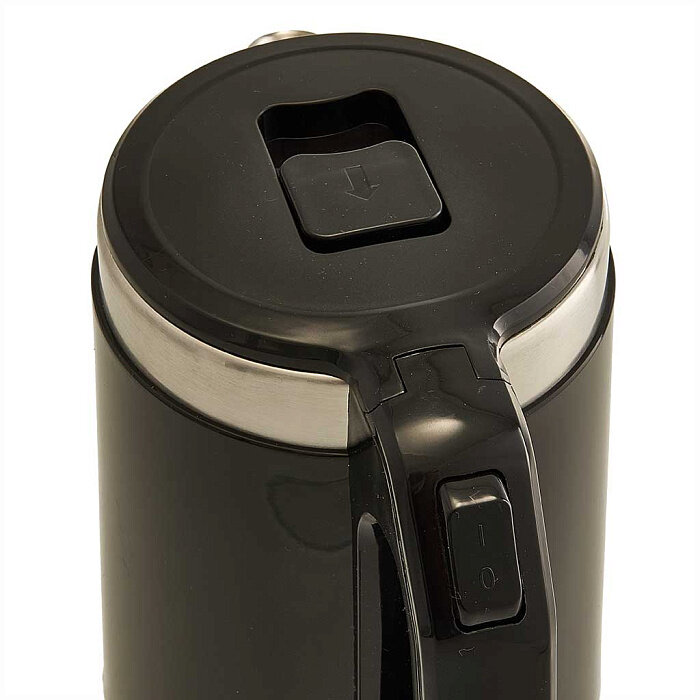 Чайник электрический 1500 Вт, 2 л DELTA DL-1109, двойной корпус, черный - фотография № 4