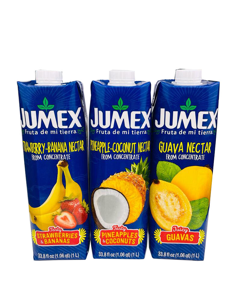 Нектар Jumex Nectar de Coco-Pina, Guava, Strawberry-Banana, 1л. - 3шт. Мексика. (Пина-Колада, Гуава, Клубника-Банан). - фотография № 2