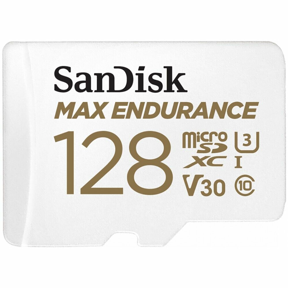 Карта памяти Micro SecureDigital 128Gb SanDisk MAX Endurance microSDXC class 10 UHS-1 U3 V30 (SDSQQVR-128G-GN6IA)