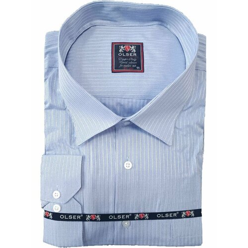 Рубашка Olser, размер 11XL, голубой