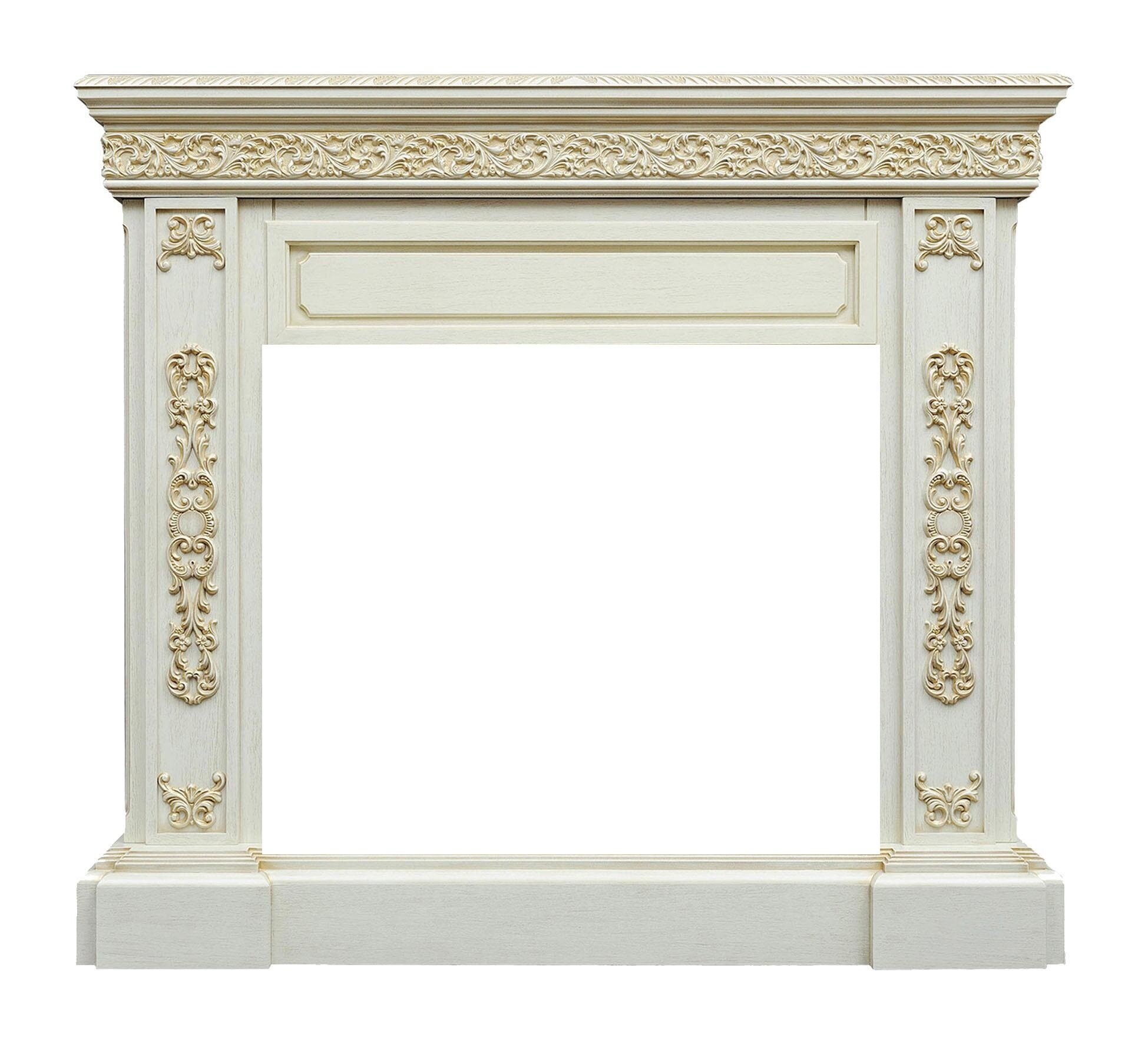 фото Портал каминный RealFlame Ekaterina 26 WT, белый дуб с патиной