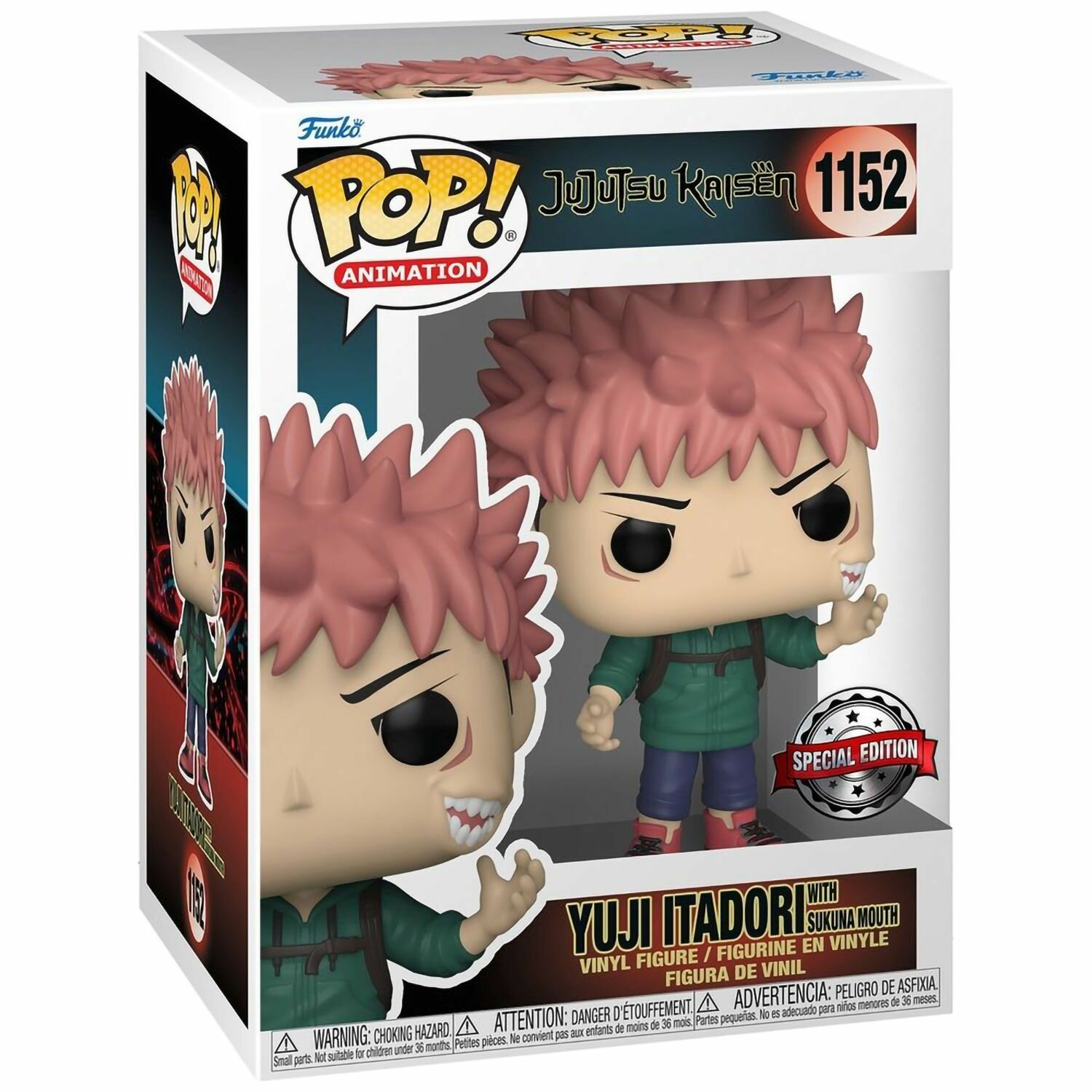 Фигурка Funko POP! Магическая битва: Итадори Юдзи со ртом Сукуны - фото №3
